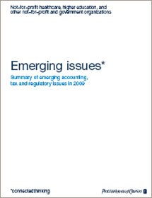 Emerging issues: Summary of emerging accounting, tax and regulatory issues in 2009