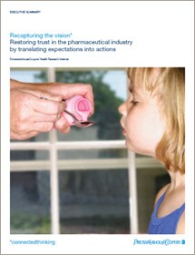 Recapturing the vision: Restoring trust in the pharmaceutical industry by translating expectations into actions