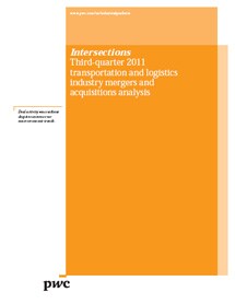 Intersections: Third-quarter 2011 transportation and logistics industry merger and acquisition analysis