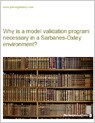 Why is a model validation program necessary in a Sarbanes-Oxley environment?
