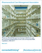 Pharmacy benefit management savings in Medicare and the commercial marketplace and the cost of proposed PBM legislation, 2008-2017