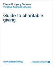 Guide to charitable giving