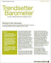 Trendsetter Barometer: Hiring in the recovery