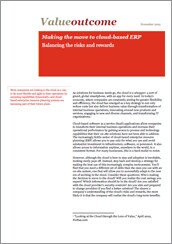 Making the move to cloud-based ERP: Balancing the risks and rewards