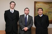 José Antonio Correa, Subgerente de Estudios de Forestal Mininco; Ignacio Araya, Senior Manager de PwC Chile; Jorge Araya, Gerente General de Servicios Compartidos CMPC.