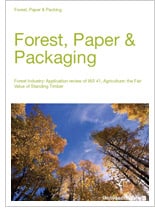 Forest Industry: Application review of IAS 41, Agriculture: the Fair Value of Standing Timber