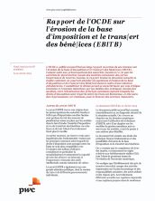 Flash fiscal sur les SF mondiaux : Rapport de l’OCDE sur l’érosion de la base d’imposition et le transfert des bénéfices (EBITB)