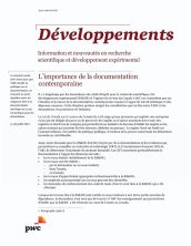 Développements : L’importance de la documentation contemporaine