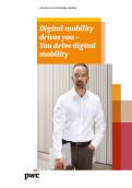 Digital mobility drives you – You drive digital mobility