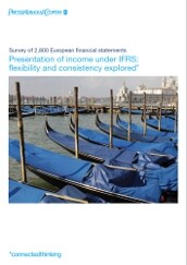 Presentation of income under IFRS: flexibility and consistency explored*