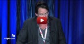 Tracey Jennings facilitates discussion with Pierre Karl Péladeau