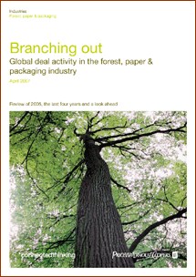 Branching out: Global deals activity in the forest, paper & packaging industry
