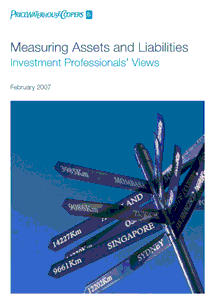 Measuring assets and liabilities - Investment professionals' views?