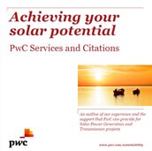 Achieving your solar potential: PwC services and citations