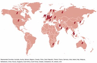 Figure 10: Geographic origin of Delphi panellists