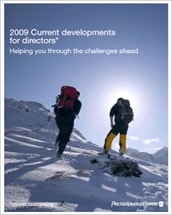 2009 Current developments for directors