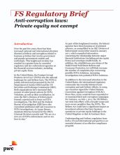 Anti-corruption laws: Private equity not exempt 