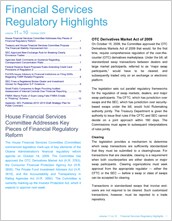 Financial services regulatory highlights