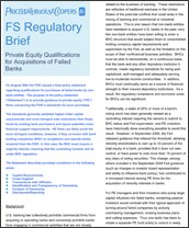 FS regulatory brief