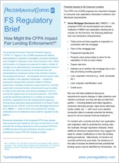 How might the CFPA impact fair lending enforcement?