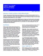 Implications of healthcare reform on retiree medical benefits