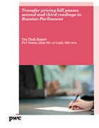 Pharma and Life Sciences Tax News: Vol. 10, No.9: Transfer pricing bill passes second and third readings in Russian Parliament