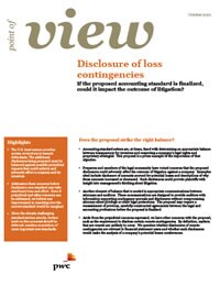 Disclosure of loss contingencies