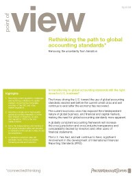 Rethinking the path to global