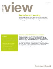 Point of View: Team-based learning