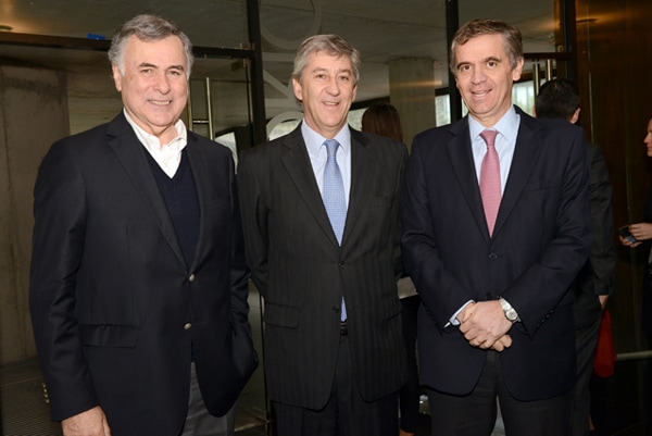 Mario Pavón Robinson, presidente Sonda; Luis Enrique Álamos, socio PwC Chile, Rodrigo Vergara, vicepresidente Banco Santander.