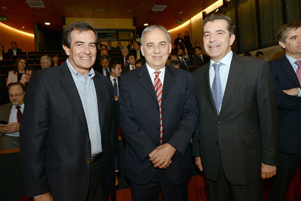 Hernán Orellana, Alfonso Gómez, integrantes del jurado; Renzo Corona, socio principal PwC Chile.