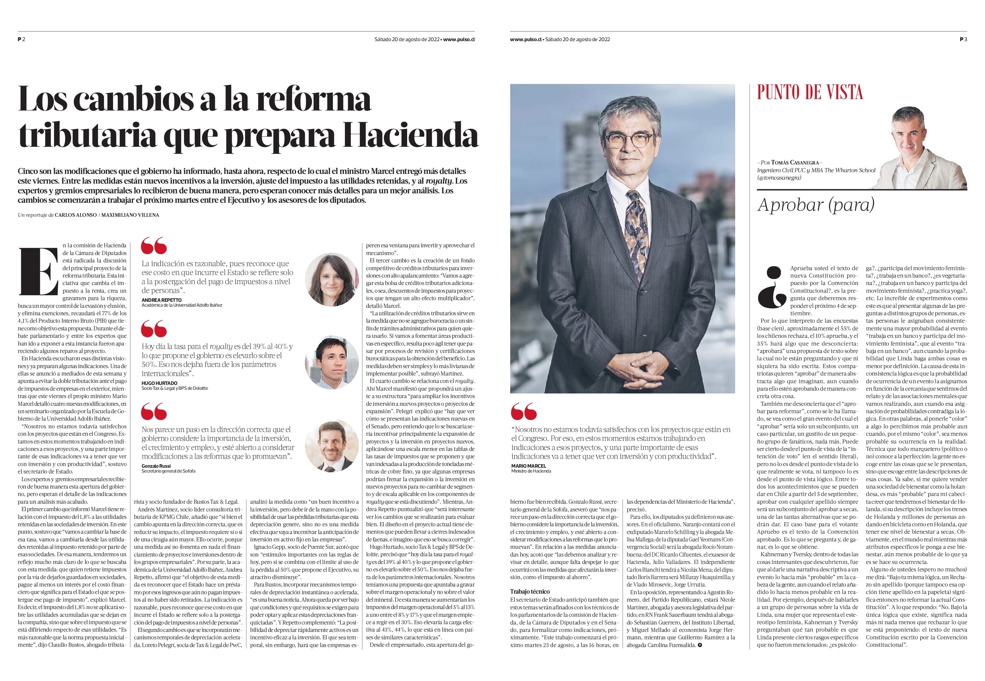 Los cambios a la reforma tributaria que prepara Hacienda