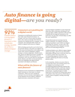 Auto finance is going digital: are you ready?