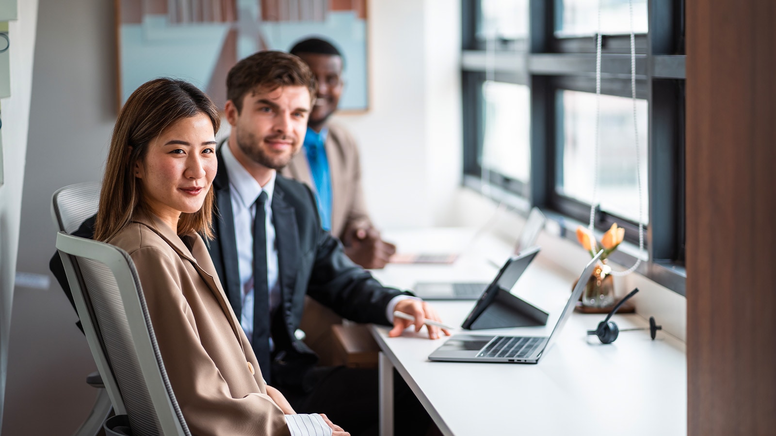 Business people in office