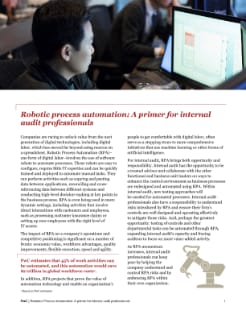 assurance risk automation robotic process pwc audit primer professionals internal