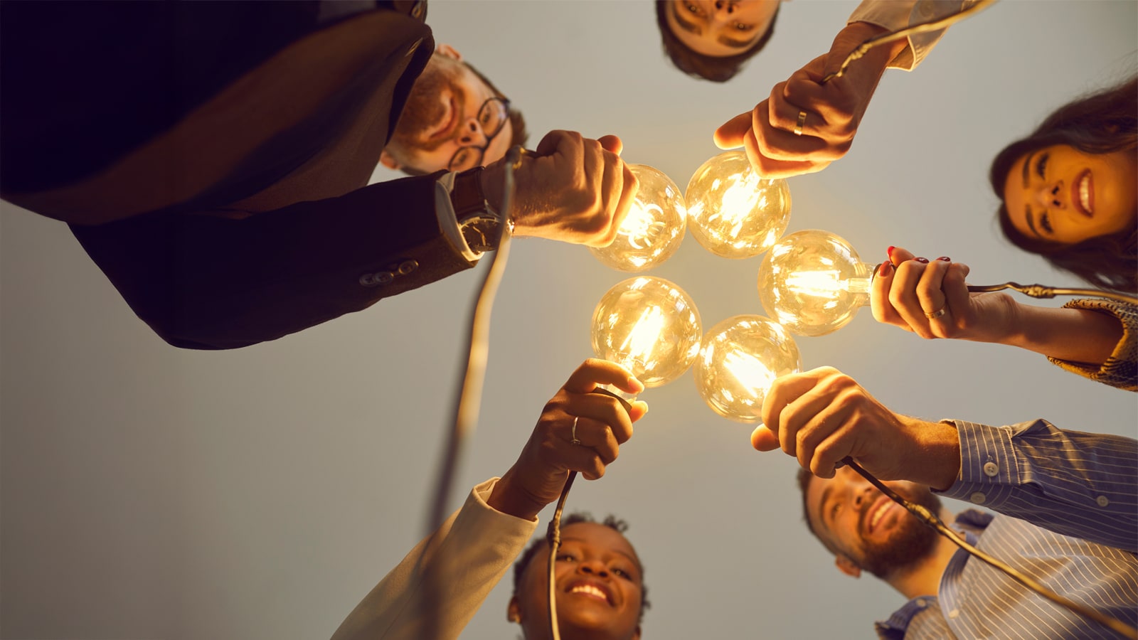 People and lightbulbs