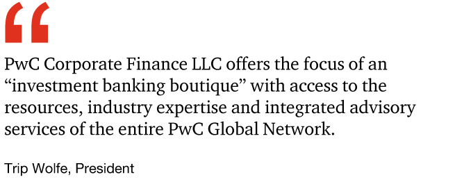 pwc investment banking