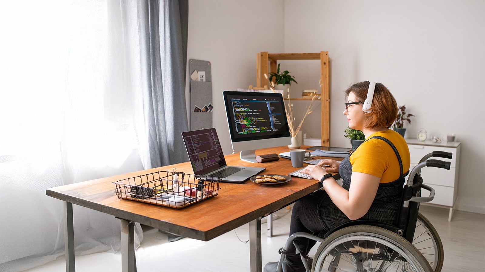 People writing on a board