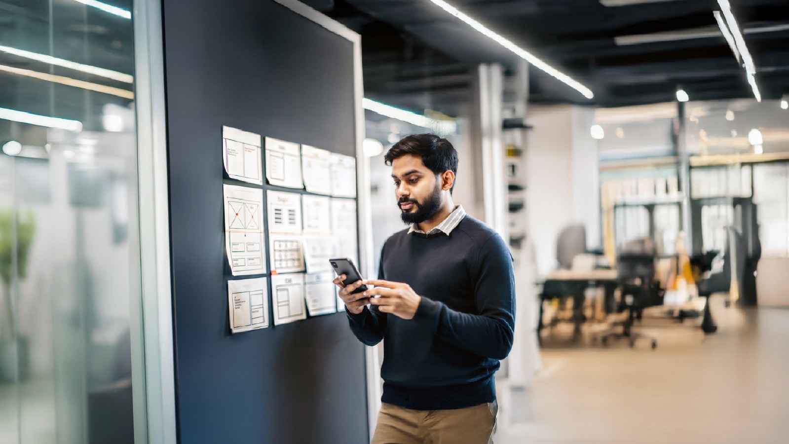 People writing on a board