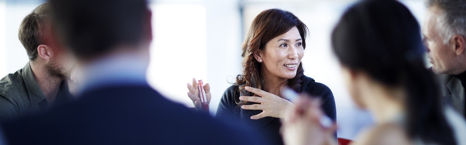 People around a conference table