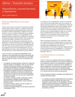 Hiperinflación, moneda funcional y criptoactivos